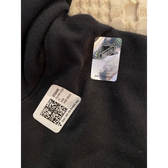 NHL NEW BLUES Hockey Hoodie Mens Sz Medium  Black (see NHL Official Sticker) NWT - Picture 6 of 10